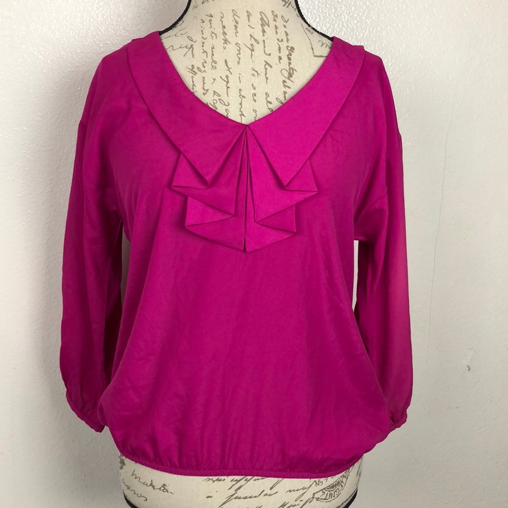 Joie Violet Bow Blouse Sz-S